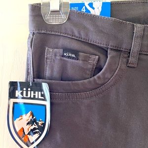 Kuhl brand, skinny, size 4 short, gray color. Brand new with tags, never worn.
